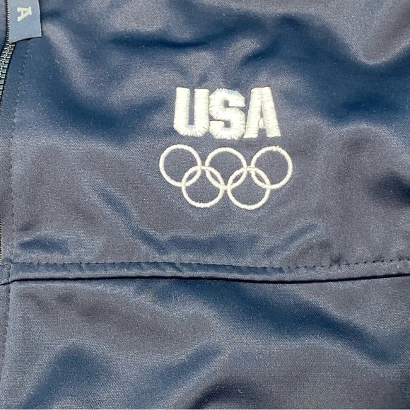 USA Olympic Track Jacket Full Zip Black Size XL MADE IN USA - Picture 3 of 13